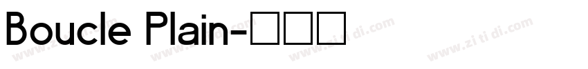 Boucle Plain字体转换
